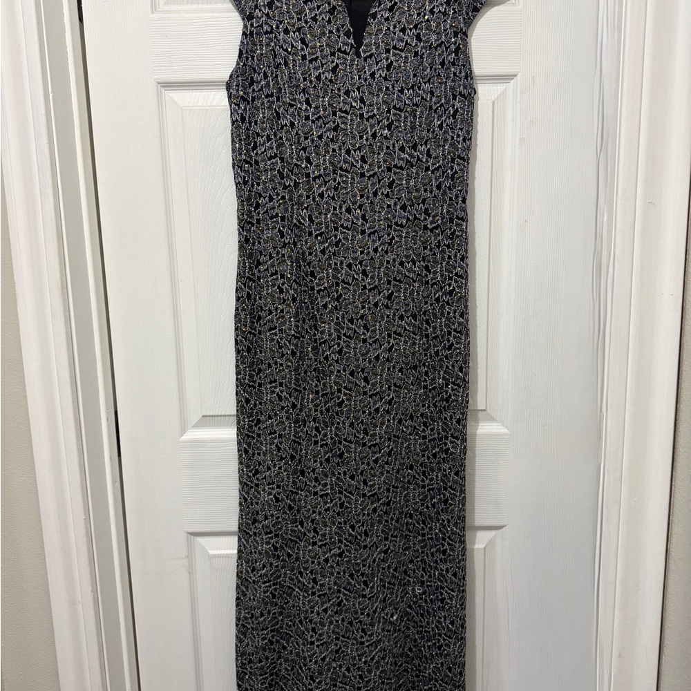 Candalite Black and Gray Maxi Dress